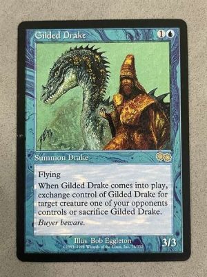 076GILUSGN Gilded Drake