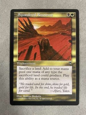 Squandered Resources