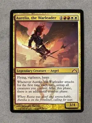 aurelia mtg cards Magic The Gathering - Aurelia, Exemplar of Justice - Mythic Rare - Guilds of Ravnica Rare Artist Aurelia, the Warleader MTG Proxy