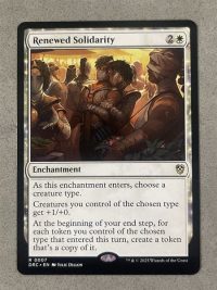 Renewed Solidarity