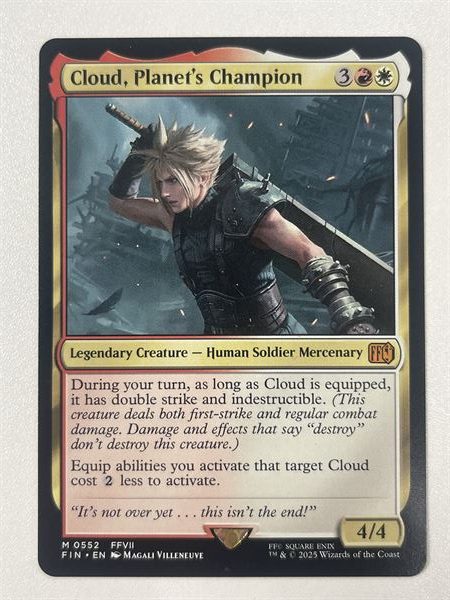 Cloud, Planet's Champion