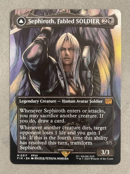 317SEPFINN-1 Sephiroth, Fabled SOLDIER // Sephiroth, One-Winged Angel