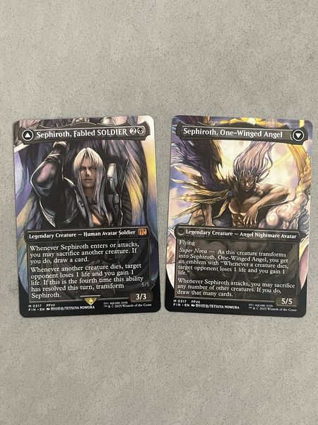 317SEPFINNsplash Sephiroth, Fabled SOLDIER // Sephiroth, One-Winged Angel