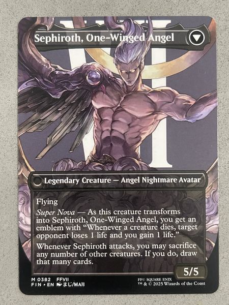 385SEPFINN-2 Sephiroth, Fabled SOLDIER // Sephiroth, One-Winged Angel