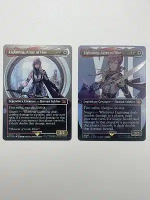 mtg final fantasy lightning army of one FOIL] Lightning, (V.4) - FANTASY: Extras [FIN] Lightning, Army of One