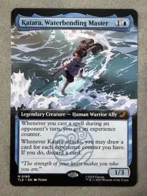 mtg katara card Katara, the Fearless [230] [Avatar: The Last Airbender] [Foil]  Face to Face Games (While paying a waterbend cost Katara, Waterbending Master MTG Proxy
