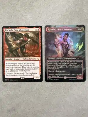 karlach mtg card MTG Karlach, Fury of Avernus FOIL Commander Legends Baldur's Gate 186 LP - NM