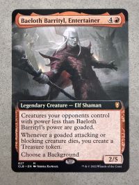 Baeloth Barrityl, Entertainer